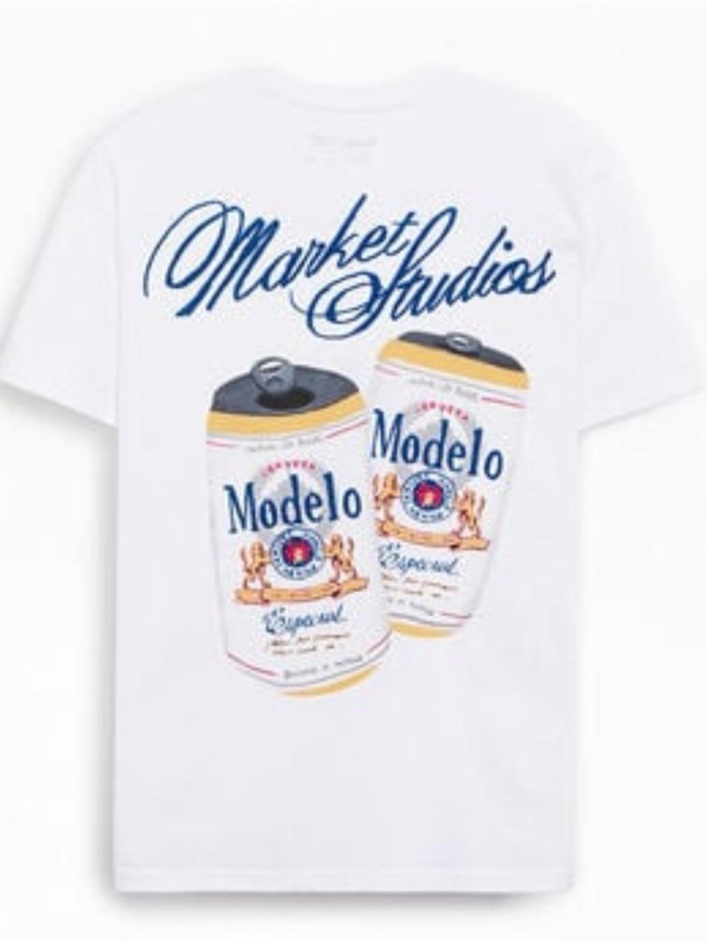 Market Studios x Modelo White Graphic Tee